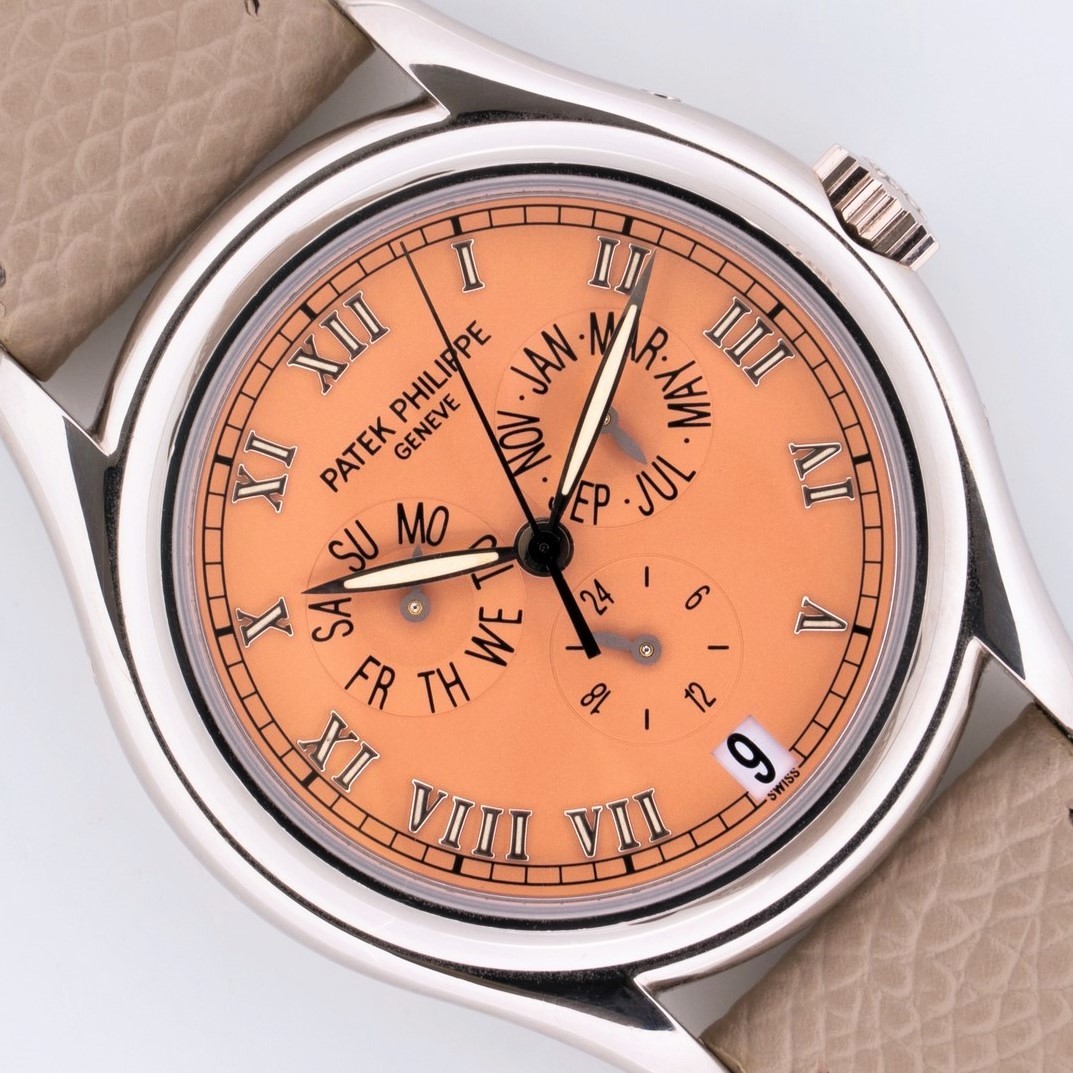 5035G Annual Calendar super rare salmon dial original papers