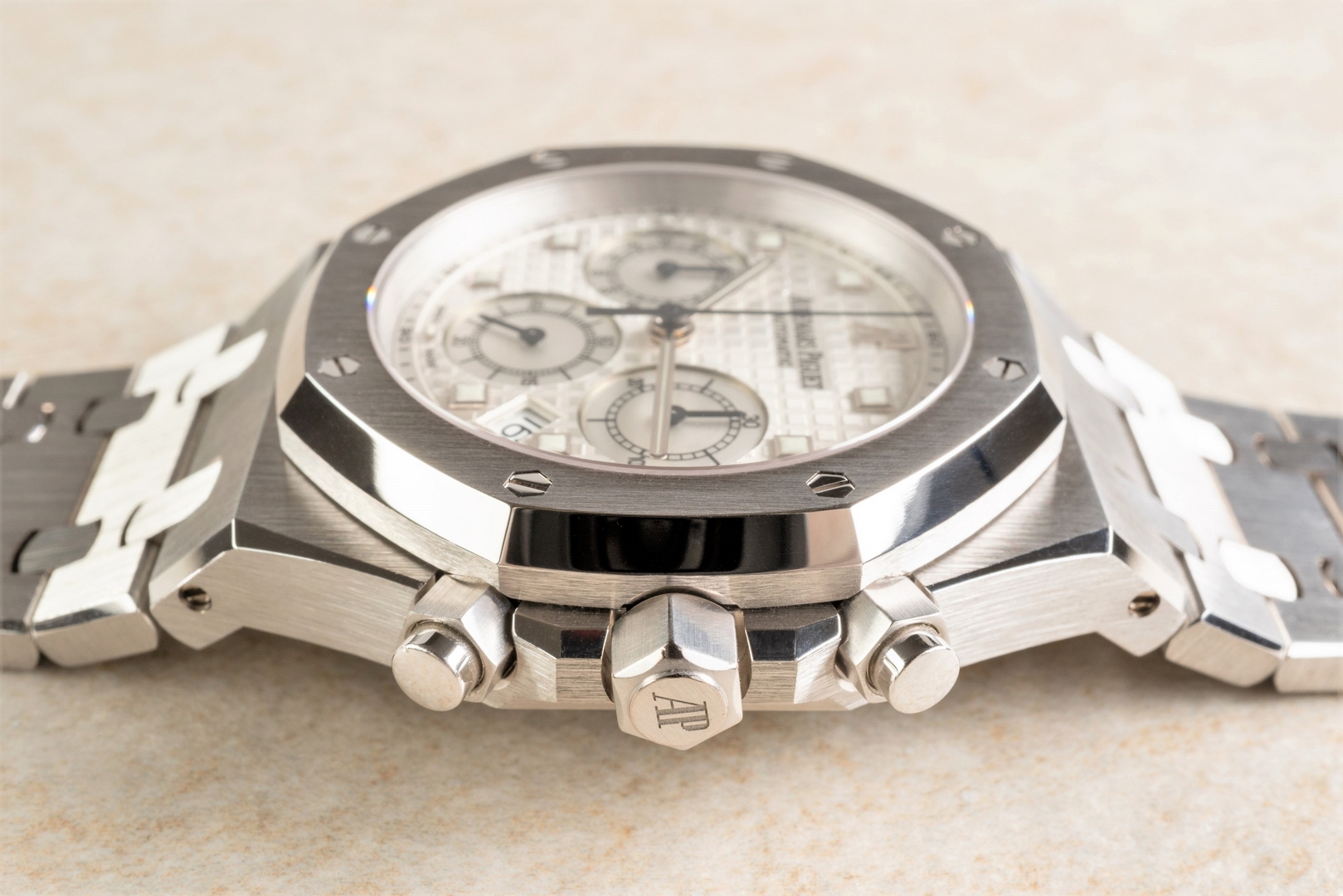 Royal oak chronograph hot sale white dial