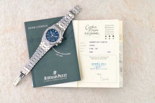 25860ST Royal Oak Chongraph Kasparov (top condition / BLUE Dial / full set) – Bild 4