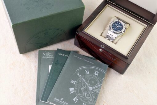 25860ST Royal Oak Chongraph Kasparov (top condition / BLUE Dial / full set) – Bild 5