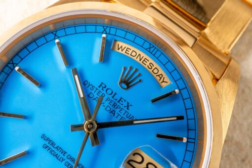18208 Day-Date 36 (baby blue stella from my private collection / perfect watch and set) – Bild 5