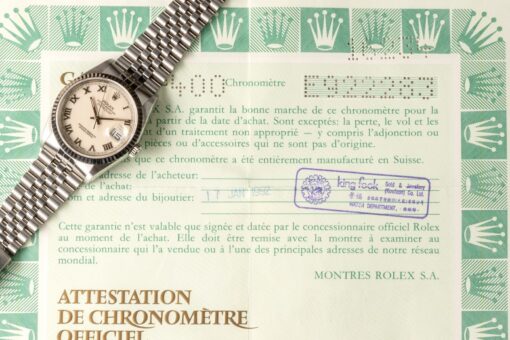 16234 Datejust 36 (unpolished / cream dial / full set) – Bild 3