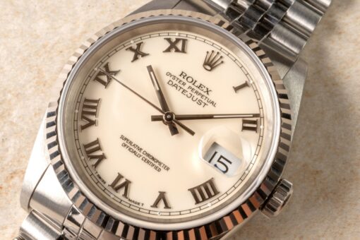 16234 Datejust 36 (unpolished / cream dial / full set) – Bild 5