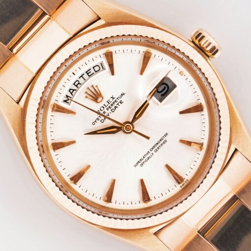 1803 Day-Date (super rare RED gold not Rose gold / rivet oyster / claw dial)