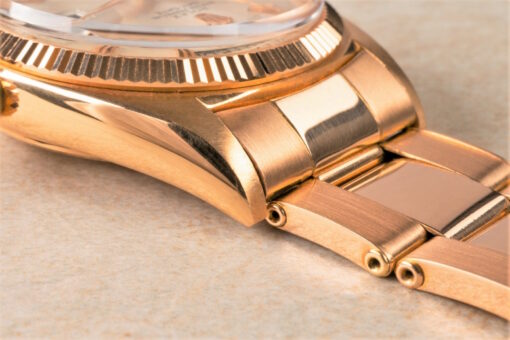 1803 Day-Date (super rare RED gold not Rose gold / rivet oyster / claw dial) - Image 12