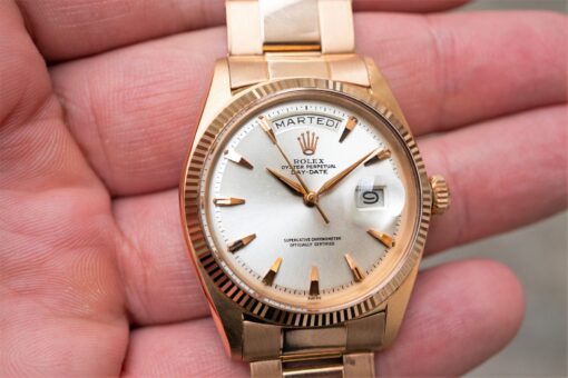 1803 Day-Date (super rare RED gold not Rose gold / rivet oyster / claw dial) - Image 2