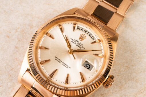 1803 Day-Date (super rare RED gold not Rose gold / rivet oyster / claw dial) - Image 3