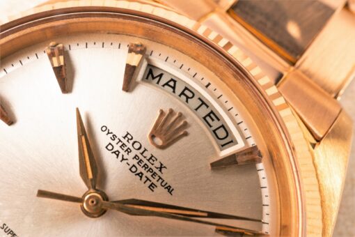 1803 Day-Date (super rare RED gold not Rose gold / rivet oyster / claw dial) - Image 4