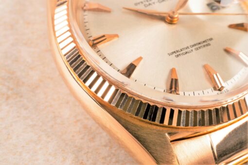 1803 Day-Date (super rare RED gold not Rose gold / rivet oyster / claw dial) - Image 6