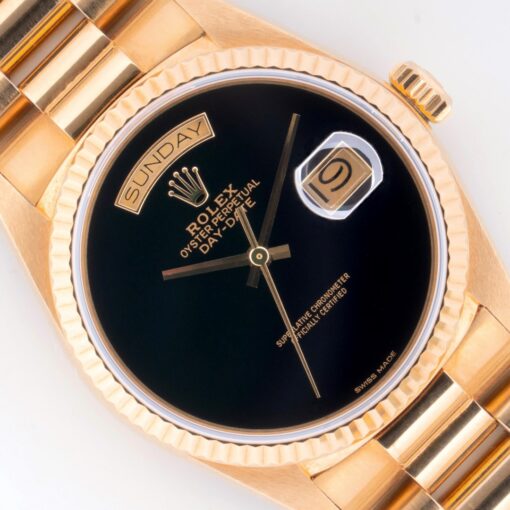 18038 Day-Date (ONYX dial / unpolished top watch / full set)