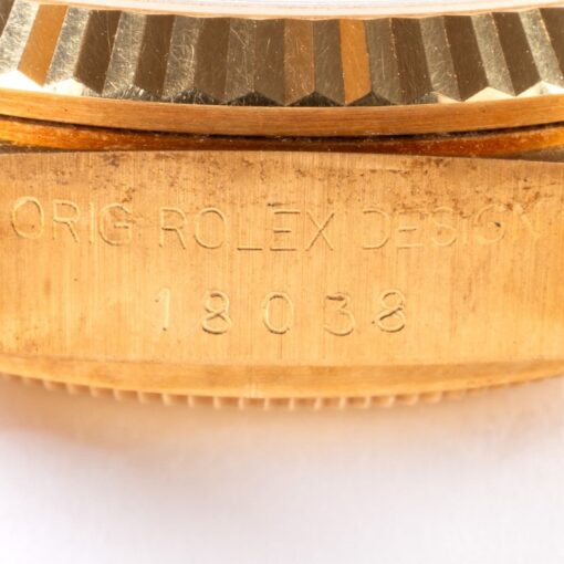 18038 Day-Date (wonderful unpolished condition / golden sunray dial) – Bild 11