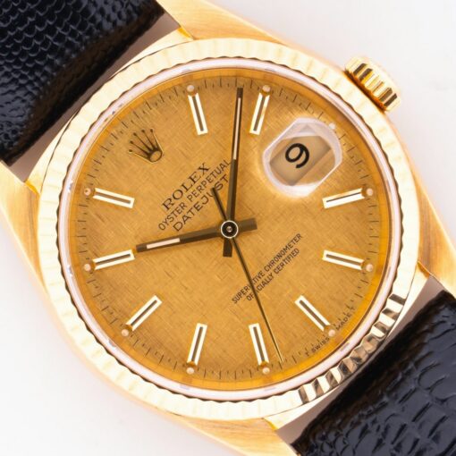 16238 Datejust (wonderful golden linen dial / 1991 with top case)