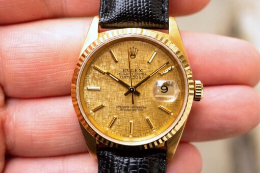 16238 Datejust (wonderful golden linen dial / 1991 with top case) – Bild 2