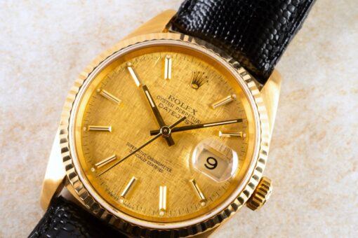 16238 Datejust (wonderful golden linen dial / 1991 with top case) – Bild 3
