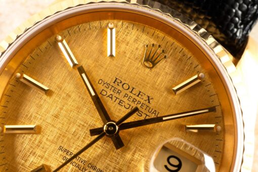 16238 Datejust (wonderful golden linen dial / 1991 with top case) – Bild 4