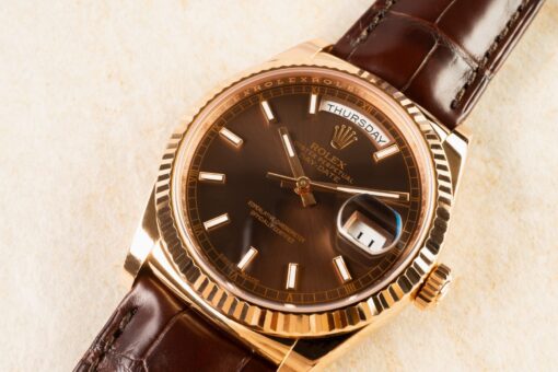 118135 Day-Date (chocolate dial / 2020 full set / top condition) – Bild 4