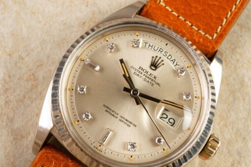 1803 Day-Date (white gold / diamond pumpkin dial / top case) - Image 3