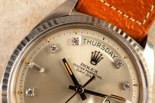 1803 Day-Date (white gold / diamond pumpkin dial / top case) - Image 4
