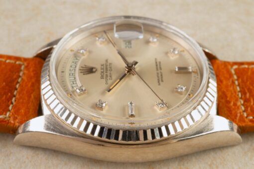 1803 Day-Date (white gold / diamond pumpkin dial / top case) - Image 5