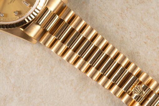 18238 Day-Date (unpolished / box papers / golden diamond sunray dial) – Bild 12