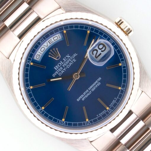 18239 Day-Date (unpolished / top italian full set / blue sunray dial)