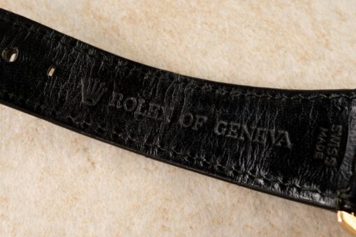 1803 Day-Date (golden pie-pan sunray / 18 carat rolex buckle and rolex croco) – Bild 11