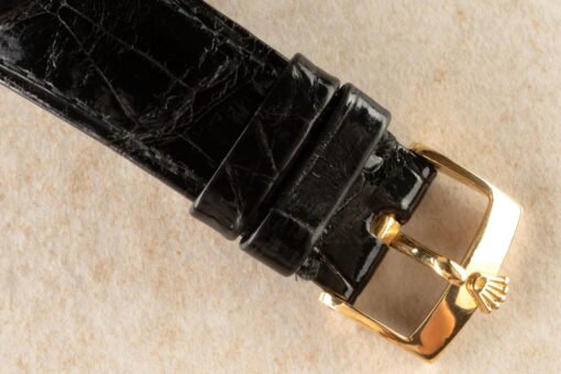 1803 Day-Date (golden pie-pan sunray / 18 carat rolex buckle and rolex croco) – Bild 9