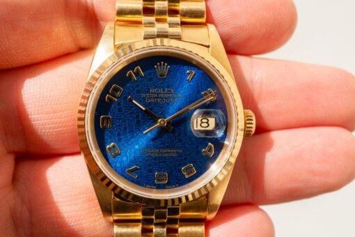 16238 Datejust (electric blue anniversary dial / unpolished / top bracelet) - Image 3