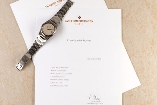 44018 JUMBO 222 (perfect watch / crazy patina cream dial / with extract) – Bild 4