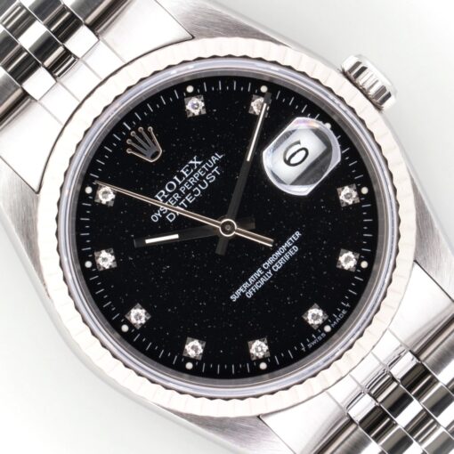 16234 Datejust (unpolished / very rare black diamond stardust dial)