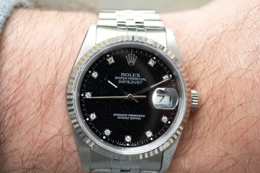 16234 Datejust (unpolished / very rare black diamond stardust dial) – Bild 3