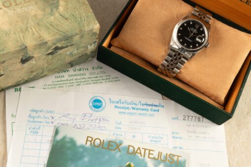 16234 Datejust (unpolished / very rare black diamond stardust dial) – Bild 4