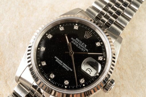 16234 Datejust (unpolished / very rare black diamond stardust dial) – Bild 5