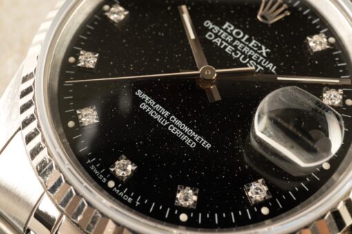 16234 Datejust (unpolished / very rare black diamond stardust dial) – Bild 6