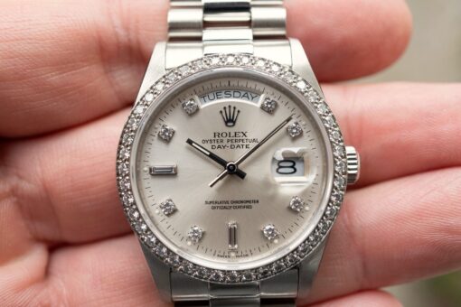 18046 Day-Date (Platinum and diamond heaven / 1988 / top president bracelet) – Bild 3