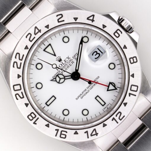 16570 Explorer II (SWISS only white dial / unpolished / box papers / from New Zealand)