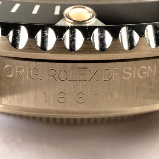 16610 Submariner Date (unpolished / super patina / caseback sticker / box & papers – Bild 15