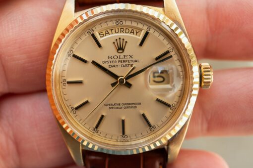 1803 Day-Date (wonderful and very rare black lume dial with arab minute track) – Bild 2