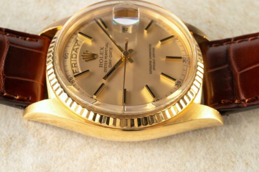1803 Day-Date (wonderful and very rare black lume dial with arab minute track) – Bild 7