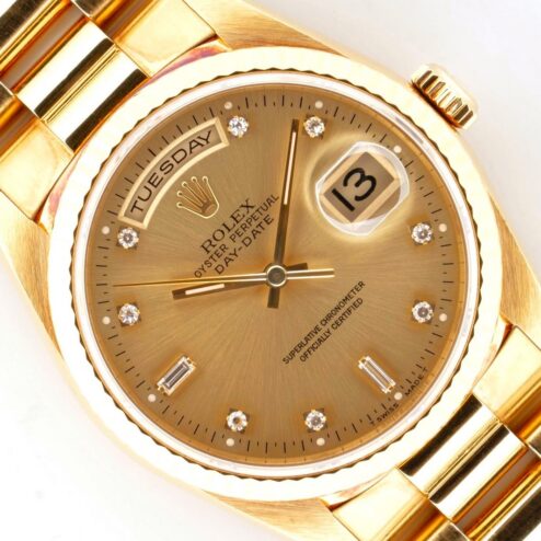 18238 Day-Date (unpolished / LC 100 box papers / full bracelet)