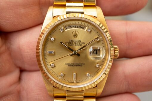 18238 Day-Date (unpolished / LC 100 box papers / full bracelet) – Bild 2