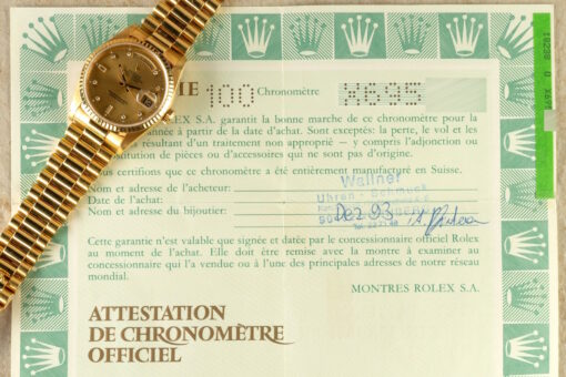 18238 Day-Date (unpolished / LC 100 box papers / full bracelet) – Bild 4