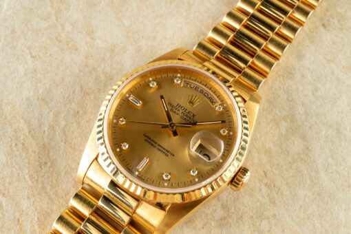 18238 Day-Date (unpolished / LC 100 box papers / full bracelet) – Bild 6