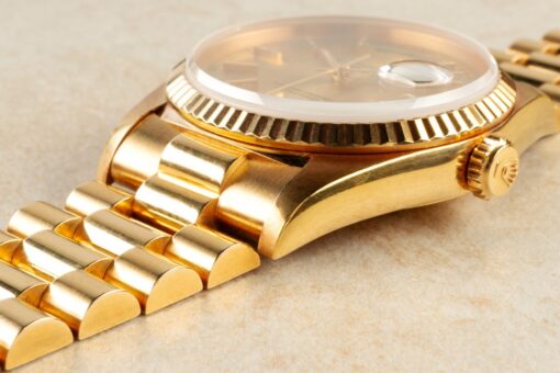 18238 Day-Date (unpolished / LC100 full set / golden sunray dial) – Bild 13
