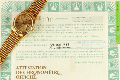 18238 Day-Date (unpolished / LC100 full set / golden sunray dial) – Bild 4