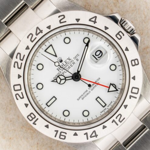 16570 Explorer II (3186 caliber / full set LC100 Germay / top / white dial)