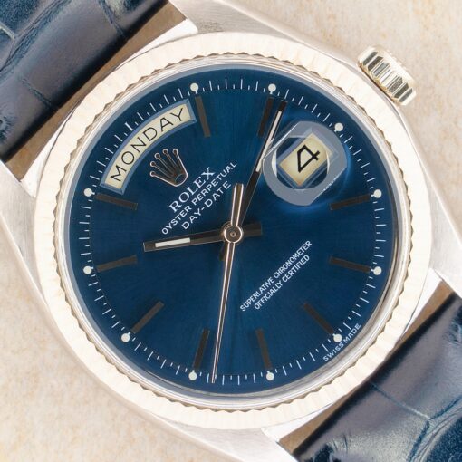 1803 Day-Date (white gold / wonderful blue sunray dial)