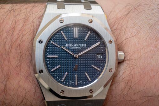 15202ST Royal Oak (blue dial / full set / detailed documents) – Bild 3