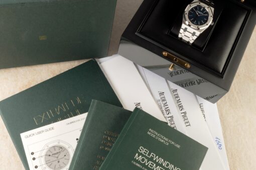 15202ST Royal Oak (blue dial / full set / detailed documents) – Bild 6
