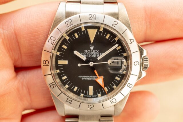 1655 Explorer II (Orange Hand / lovely patina / full set from 1980 – Bild 3